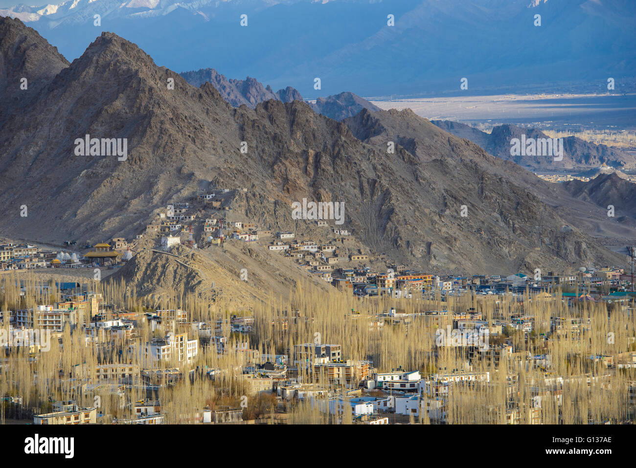 Ansicht der Stadt Leh Stockfoto