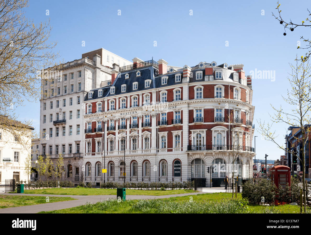 South Western House in Southampton, ein Klasse 2 aufgeführten Gebäude, das ist jetzt Luxuswohnungen aber war ursprünglich ein hotel Stockfoto