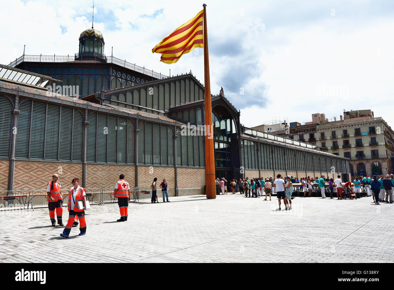 Kulturzentrum El Born befindet sich in der unteren und östlichen Seite des Viertels la Ribera. Barcelona Stockfoto