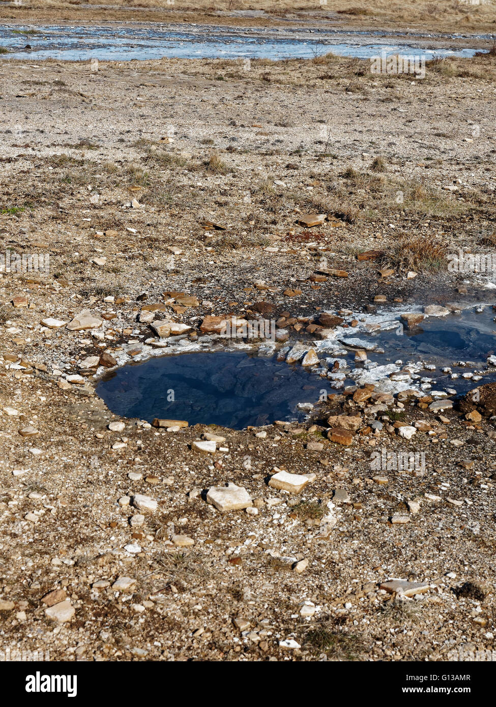 Geysir geothermische Gebiet, Golden Circle Island Stockfoto
