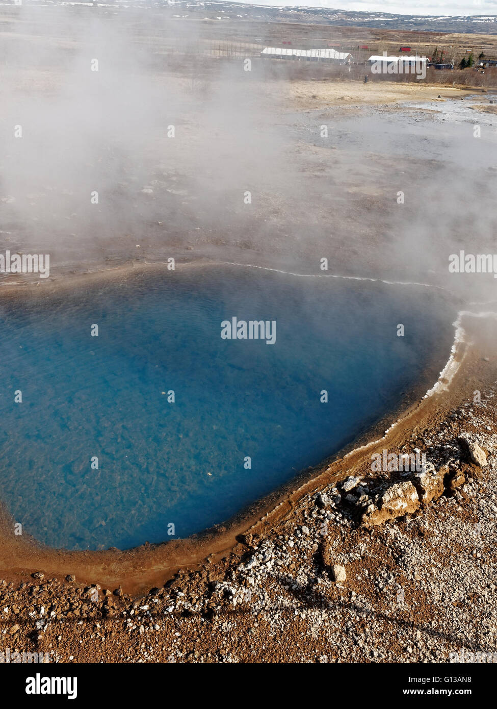 Geysir geothermische Gebiet, Golden Circle Island Stockfoto