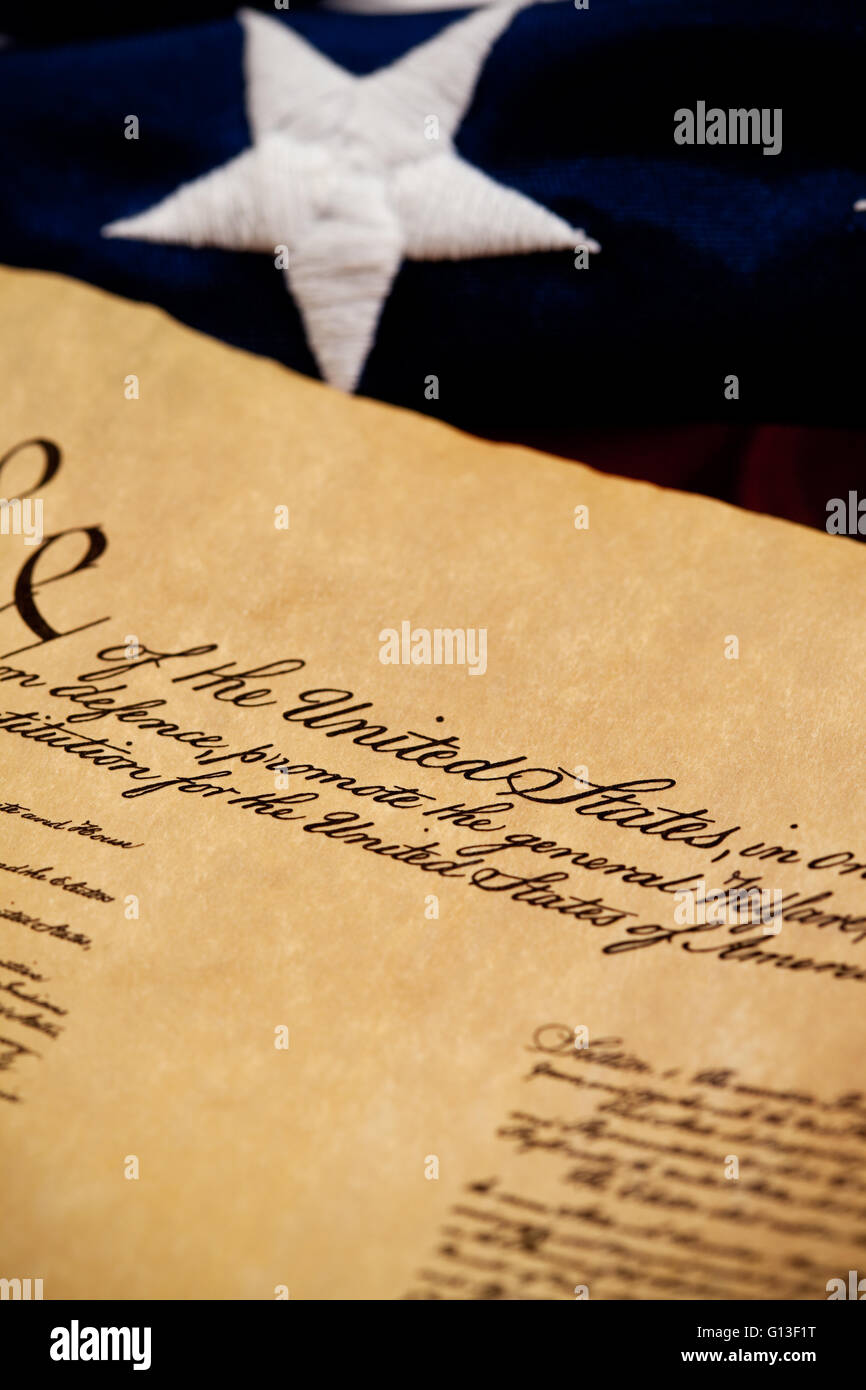 Serie mit "We the People» - Verfassung der Vereinigten Staaten. Stockfoto