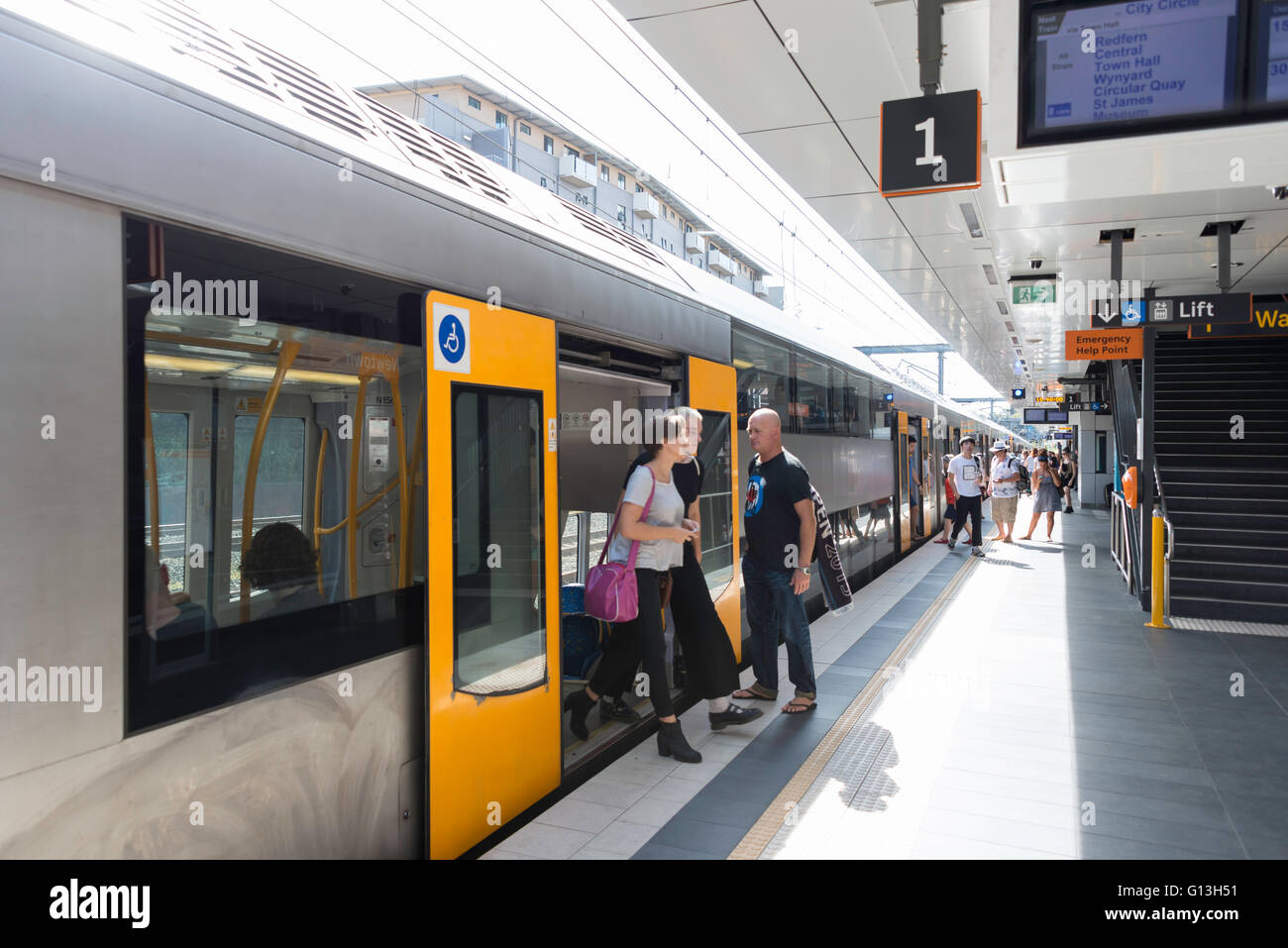 Newtown Station auf Sydney Bahnnetz, Sydney, New South Wales, Australien Stockfoto