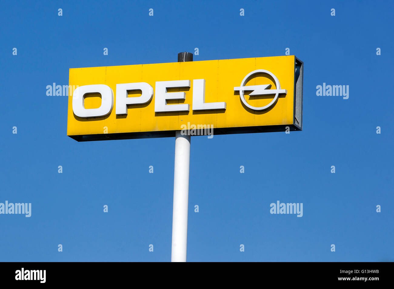 Opel Zeichen Stockfoto