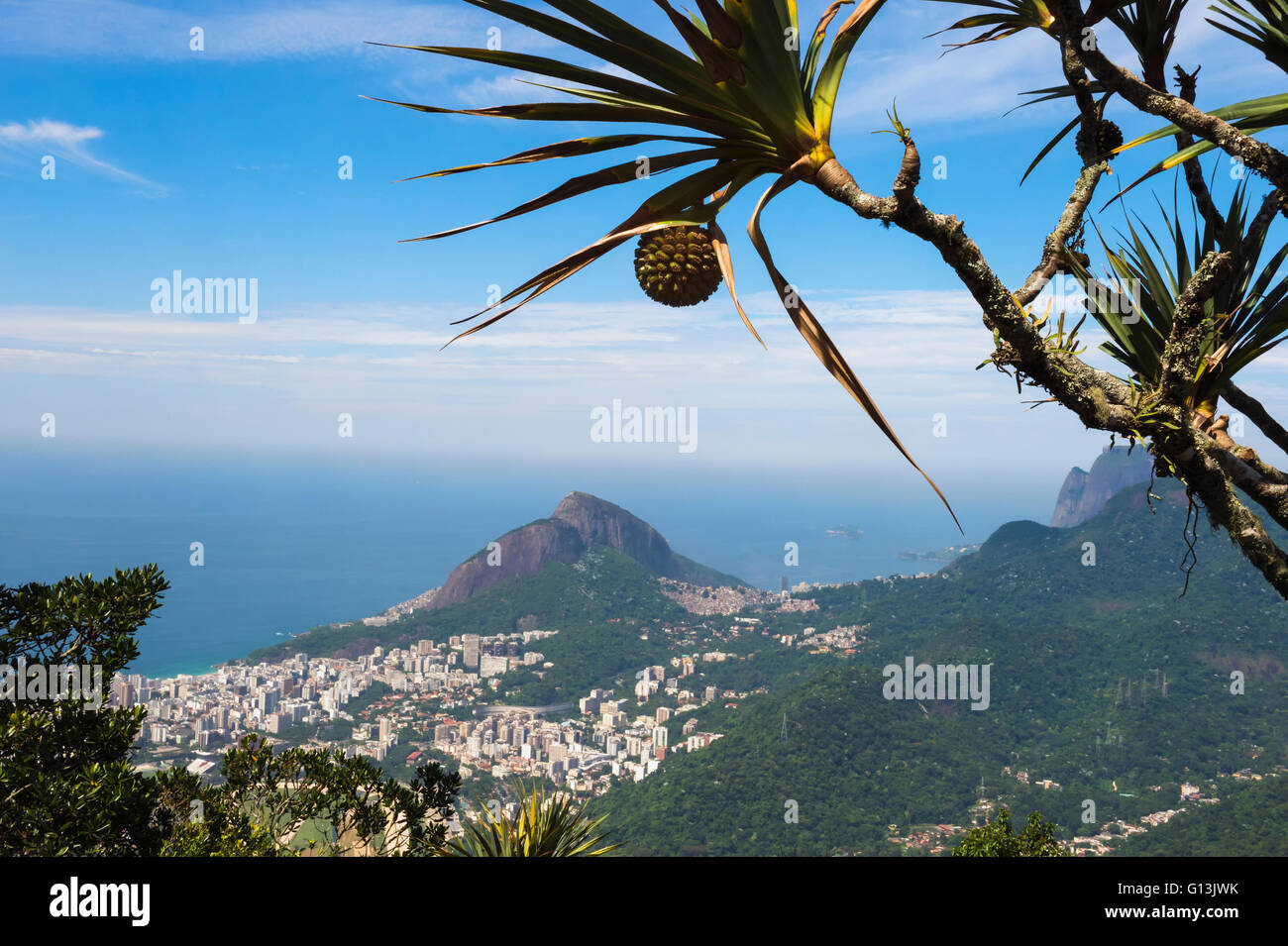 Dois Irmãos Hill, Rio De Janeiro, Brasilien Stockfoto