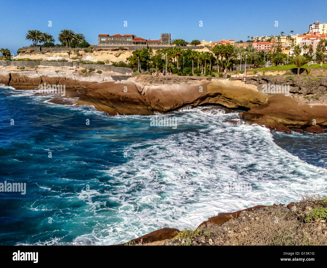 Der wunderbaren Costa Adeje auf Teneriffa Stockfoto