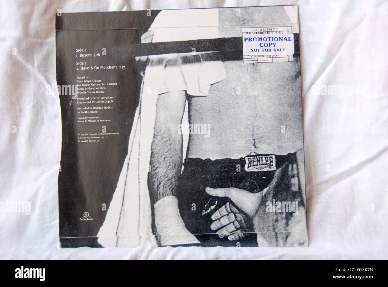 Klassisches Rockcover-Artwork (Vinyl) Punk Rock, 45er-Singles, Rock'n'Roll-Promo Stockfoto