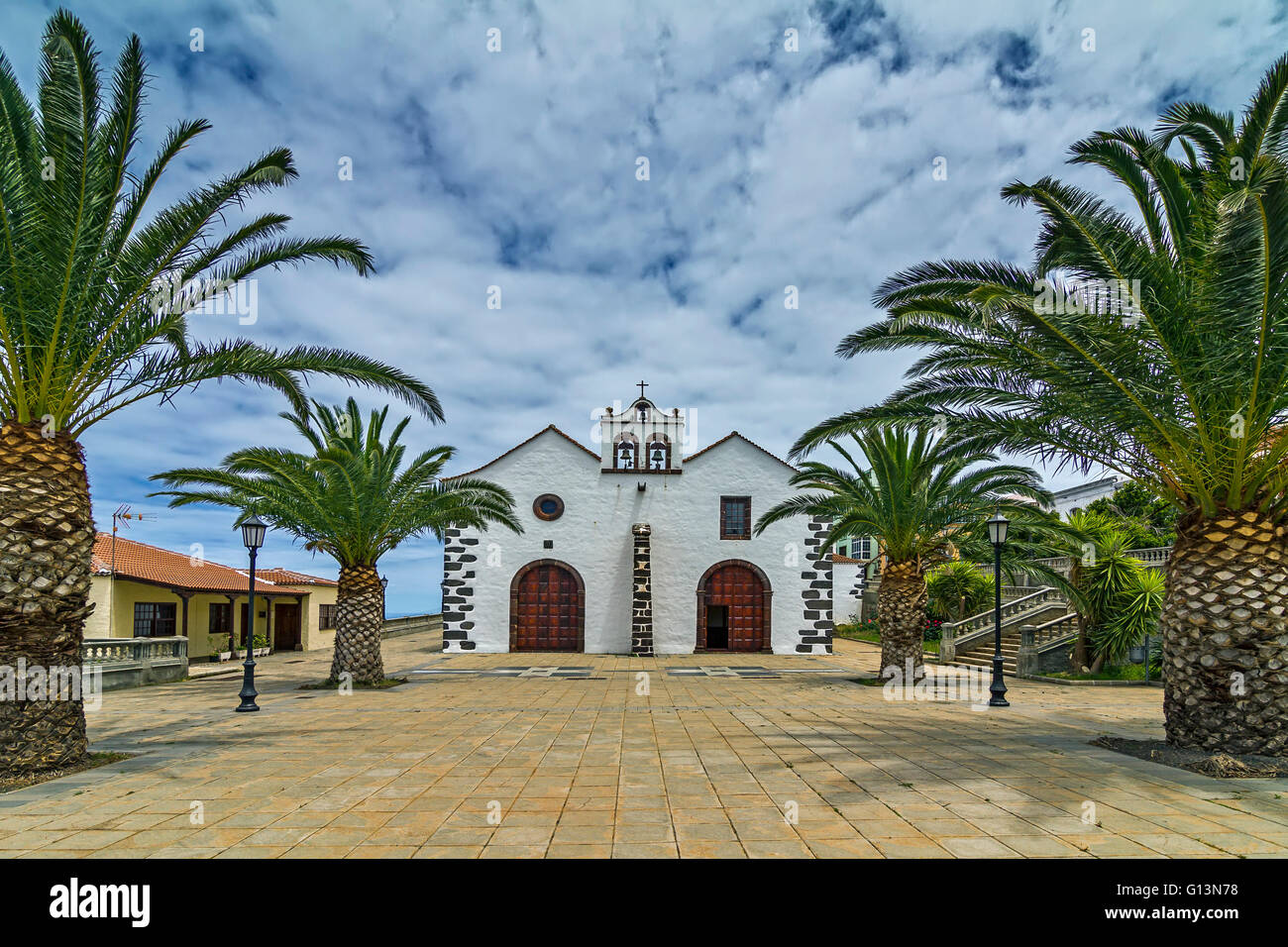 Kirche In Santo Domingo La Palma Spanien Stockfoto