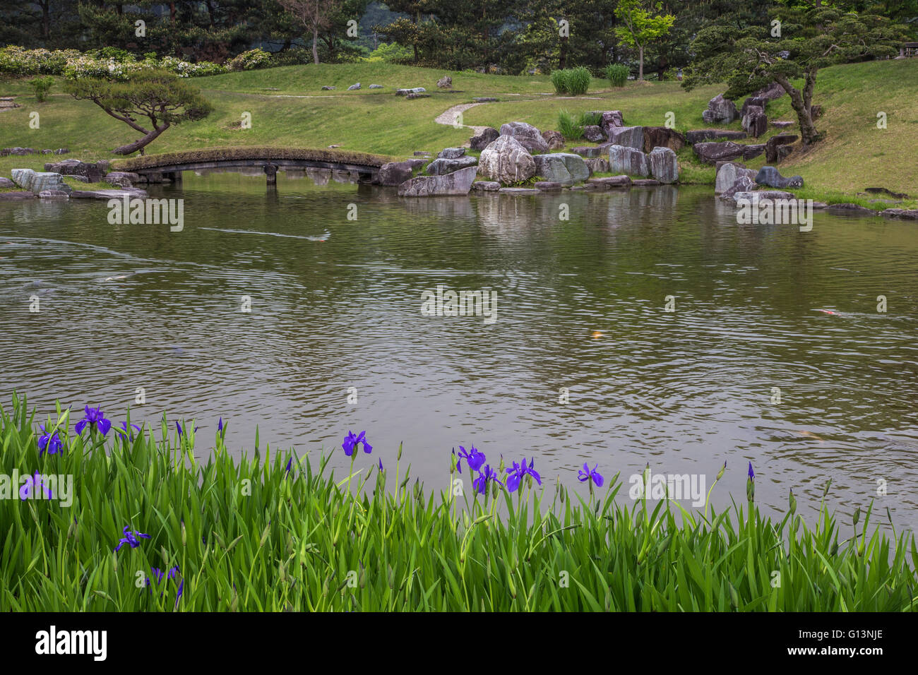 RakuzanEn ist, dass ein Hantei Garten enthält Funktionen von Kyoto