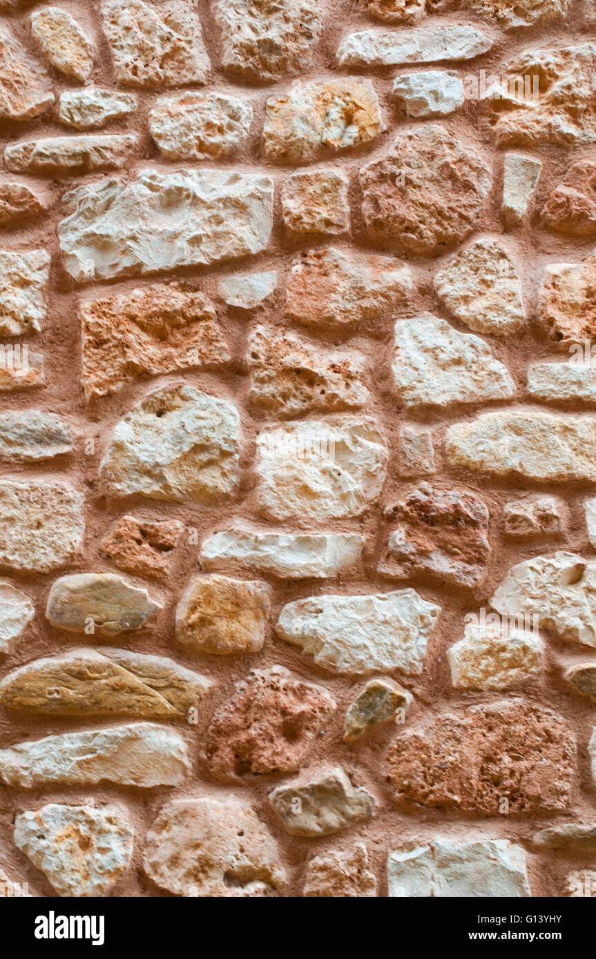 Steinmauer. Stockfoto