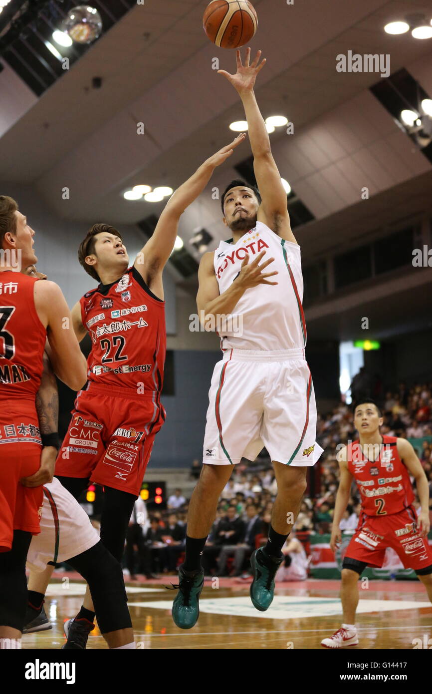 Arena Funabashi, Chiba, Japan. 7. Mai 2016. Shohei Kikuchi (ALVARK), 7. Mai 2016 - Basketball: Nationale Basketball-Liga "NBL" 2015-2016 zwischen Chiba Düsen 54-83 TOYOTA ALVARK TOKYO in der Arena Funabashi, Chiba, Japan. © AFLO SPORT/Alamy Live-Nachrichten Stockfoto