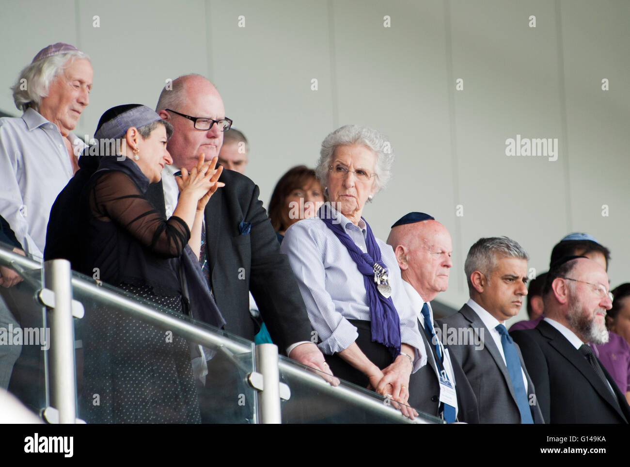 London, UK. 8. Mai 2016. bei der jüdischen Gemeinde Yom HaShoah UK nationalen Holocaust Memorial Erinnerung Gedenken Credit: Prixpics/Alamy Live-Nachrichten Stockfoto