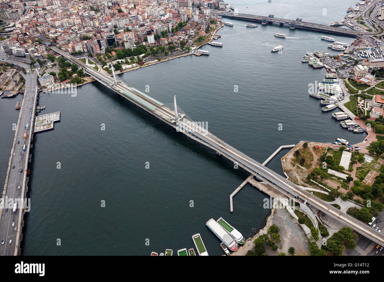 Luftaufnahme von Istanbul. Alte Stadt. Stockfoto