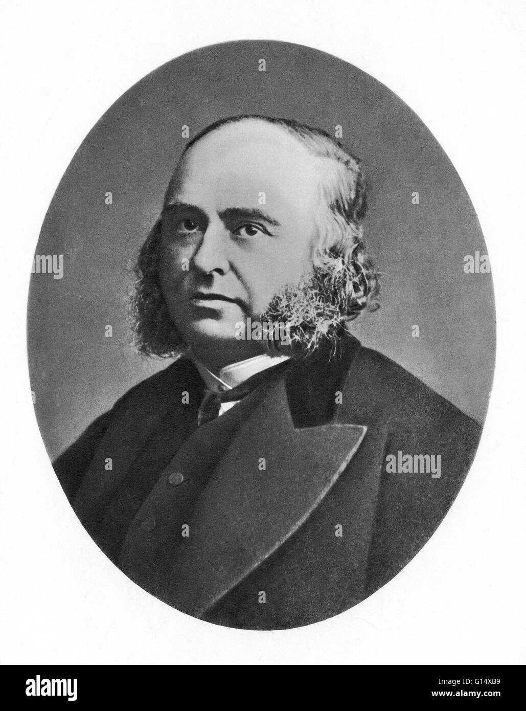 Pierre Paul Broca (1824-1880) war ein französischer Arzt, Chirurg, Anatom und Anthropologe. Er ist bekannt für seine Forschungen über Broca Areal, eine Region des Stirnhirns, die nach ihm benannt und ist verantwortlich für artikulierte Sprache. Seine wor Stockfoto