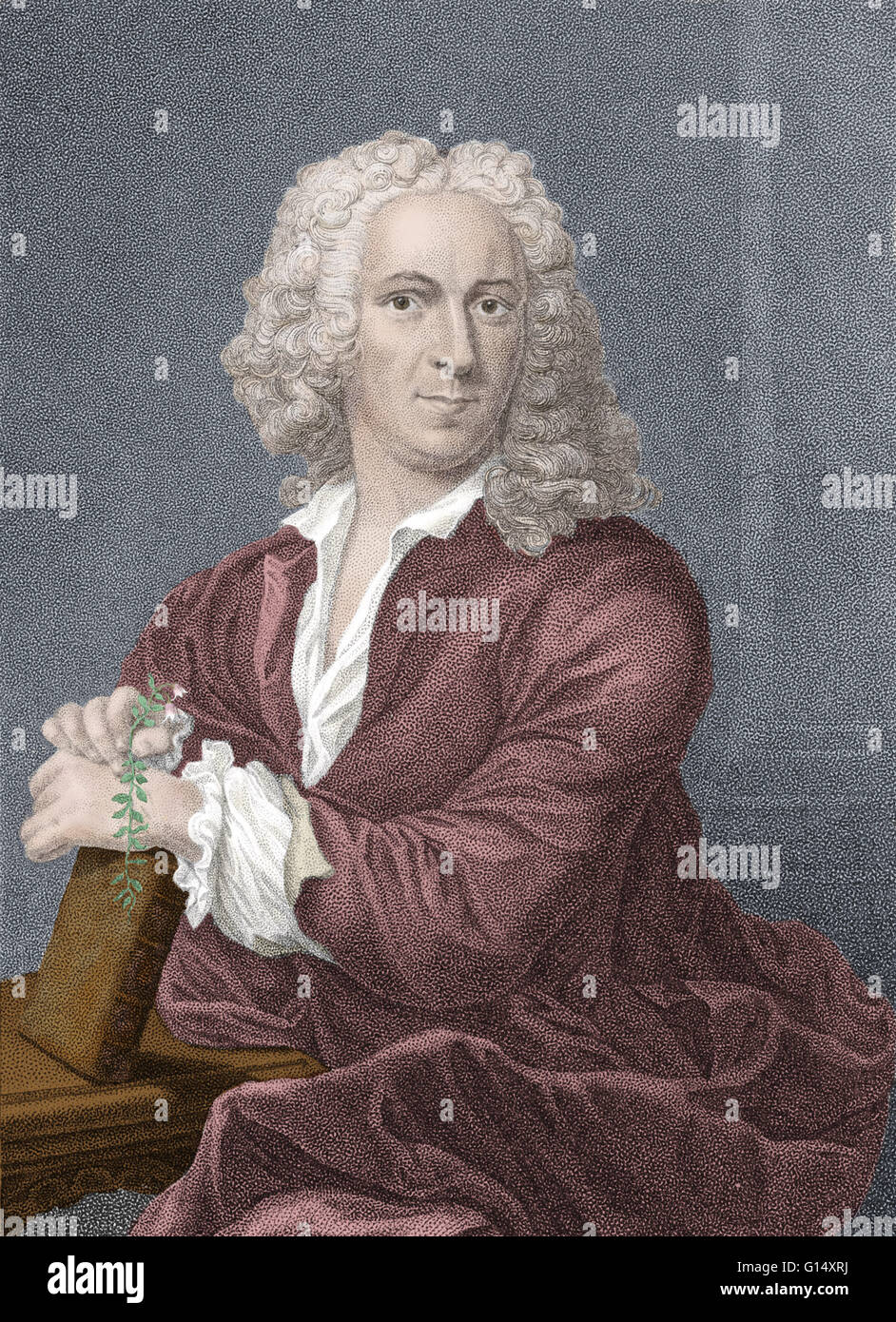 Carl Linnaeus (23. Mai 1707 - 10. Januar 1778) war ein schwedischer Botaniker, Arzt und Zoologe, der den Grundstein für die moderne Regelung der Binomialverteilung Nomenklatur. Er erhielt die meisten seiner Hochschulbildung an der Universität Uppsala und fing an, lec Stockfoto