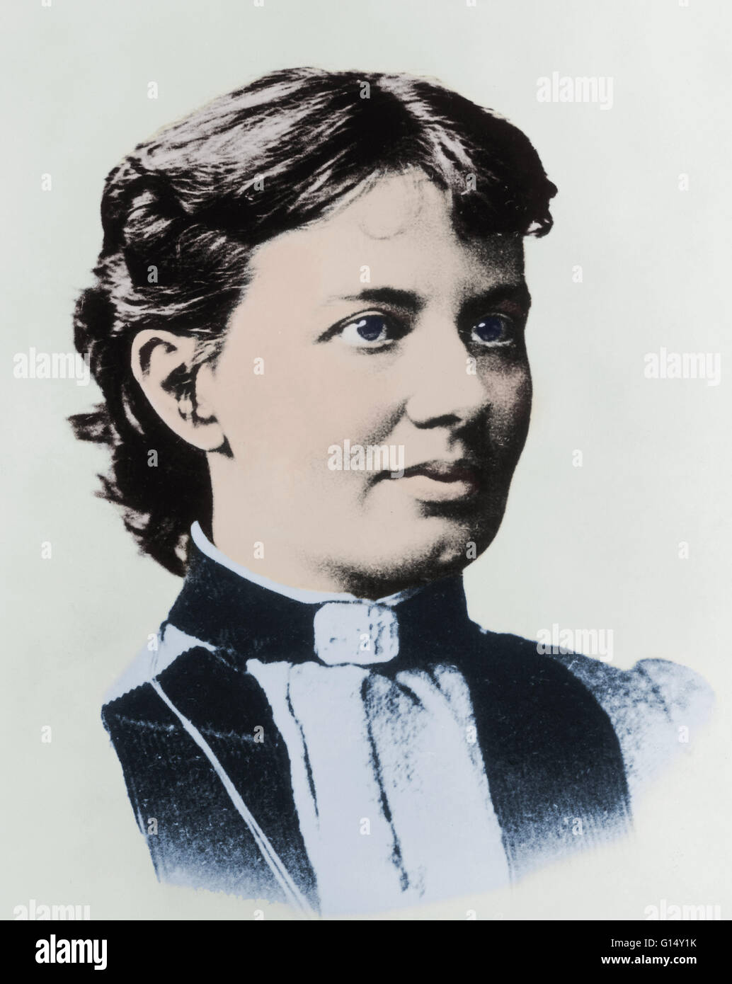 Sofia Vasilyevna Kovalevskaya (1850-1891), die erste große russische Mathematikerin, und auch die erste Frau ernannt, eine volle Professur in Europa im Jahre 1889. Trotz der Haltung der Zeit gegenüber akademischen Arbeit von Frauen sammelte sie Respekt vor Stockfoto