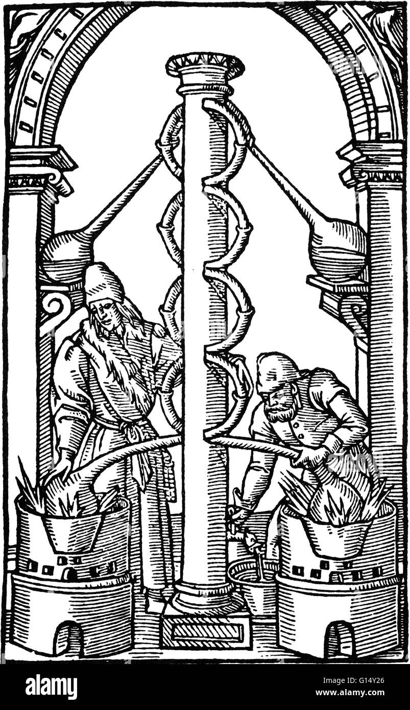Mittelalter alchemie Schwarzweiß-Stockfotos und -bilder - Alamy
