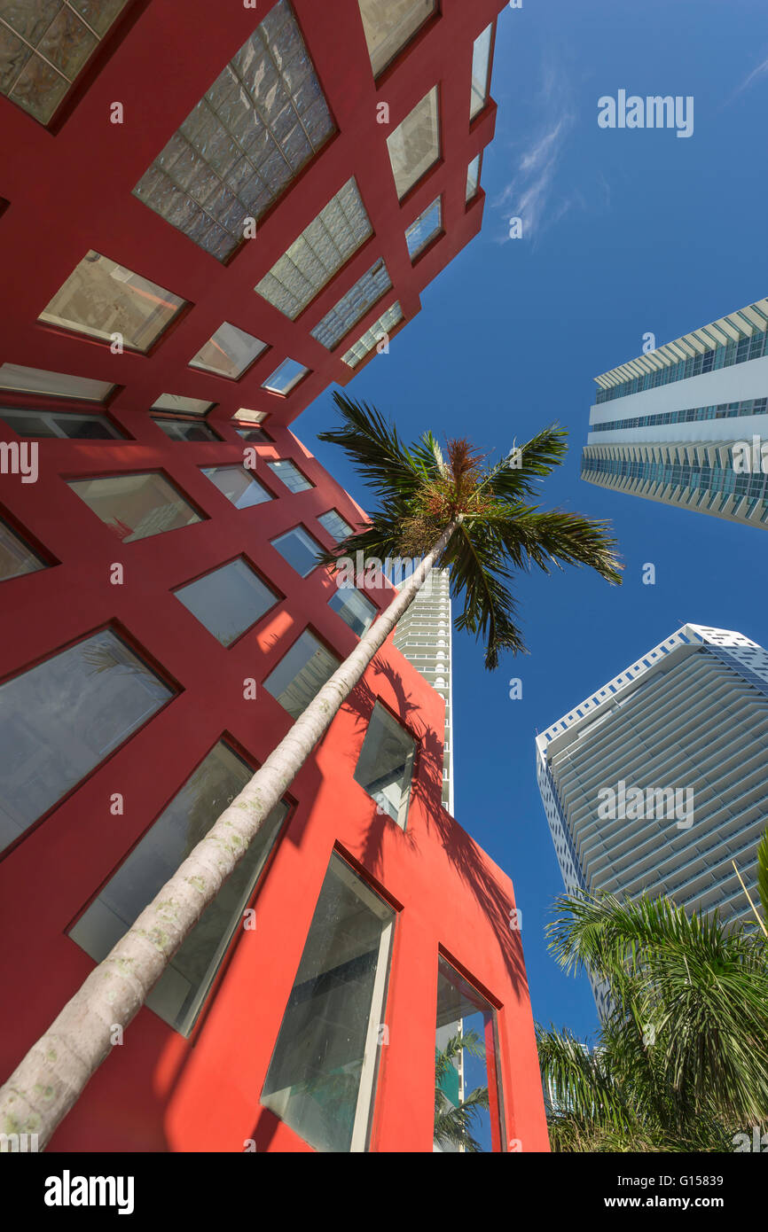 LUXUS HOCHHAUS WOLKENKRATZER DOWNTOWN MIAMI FLORIDA USA Stockfoto