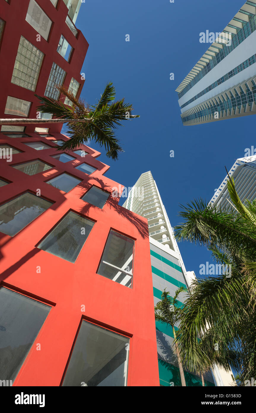 LUXUS HOCHHAUS WOLKENKRATZER DOWNTOWN MIAMI FLORIDA USA Stockfoto