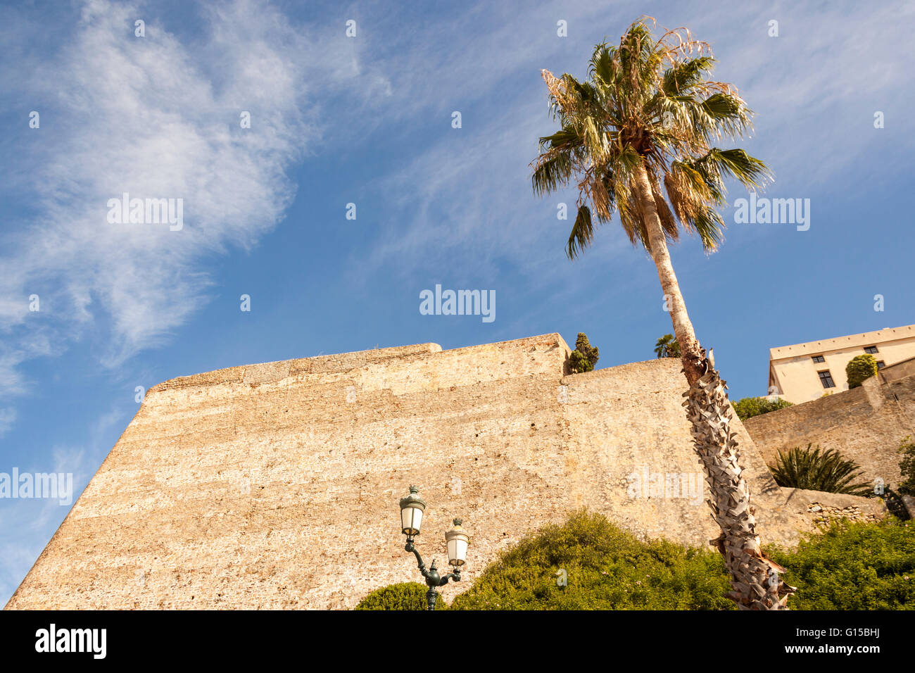 Wand-Zitadelle, Calvi, Haute-Corse, Korsika, Frankreich Stockfoto