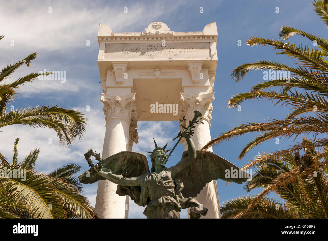 Krieg-Denkmal, Calvi, Haute-Corse, Korsika, Frankreich Stockfoto