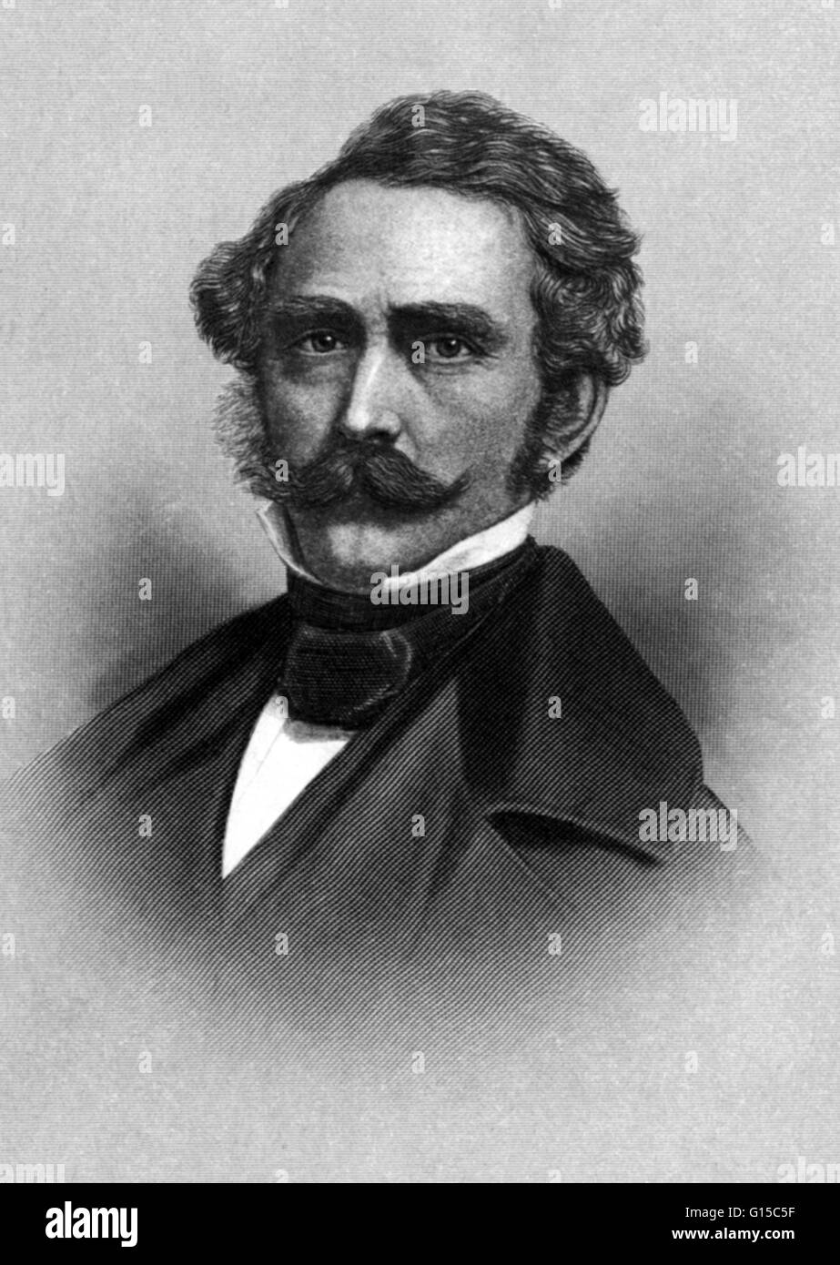 William Thomas Green Morton (1819-1868) war ein amerikanischer Zahnarzt, der erstmals öffentlich die Verwendung von inhalativen Äther als eine chirurgische Anästhesie 1846 nachgewiesen. Die Förderung von seinen fragwürdigen Anspruch, der Entdecker der Narkose gewesen zu sein wurde ein obsessi Stockfoto