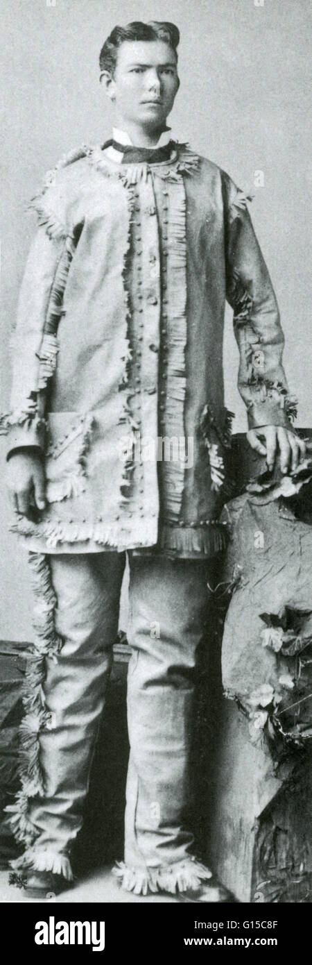 Jack Robinson Shields, Texas Giant (1859-1896). Die vier Schilde Brüder von White Rock, Texas, wurden zwischen 7 Fuß 8 Zoll und 8 Fuß 0 Zoll groß in Rechnung gestellt, aber in Wirklichkeit keines davon 7 Fuß 0 Zoll überschritten. Sie schlossen ein Barnum & Bailey Stockfoto