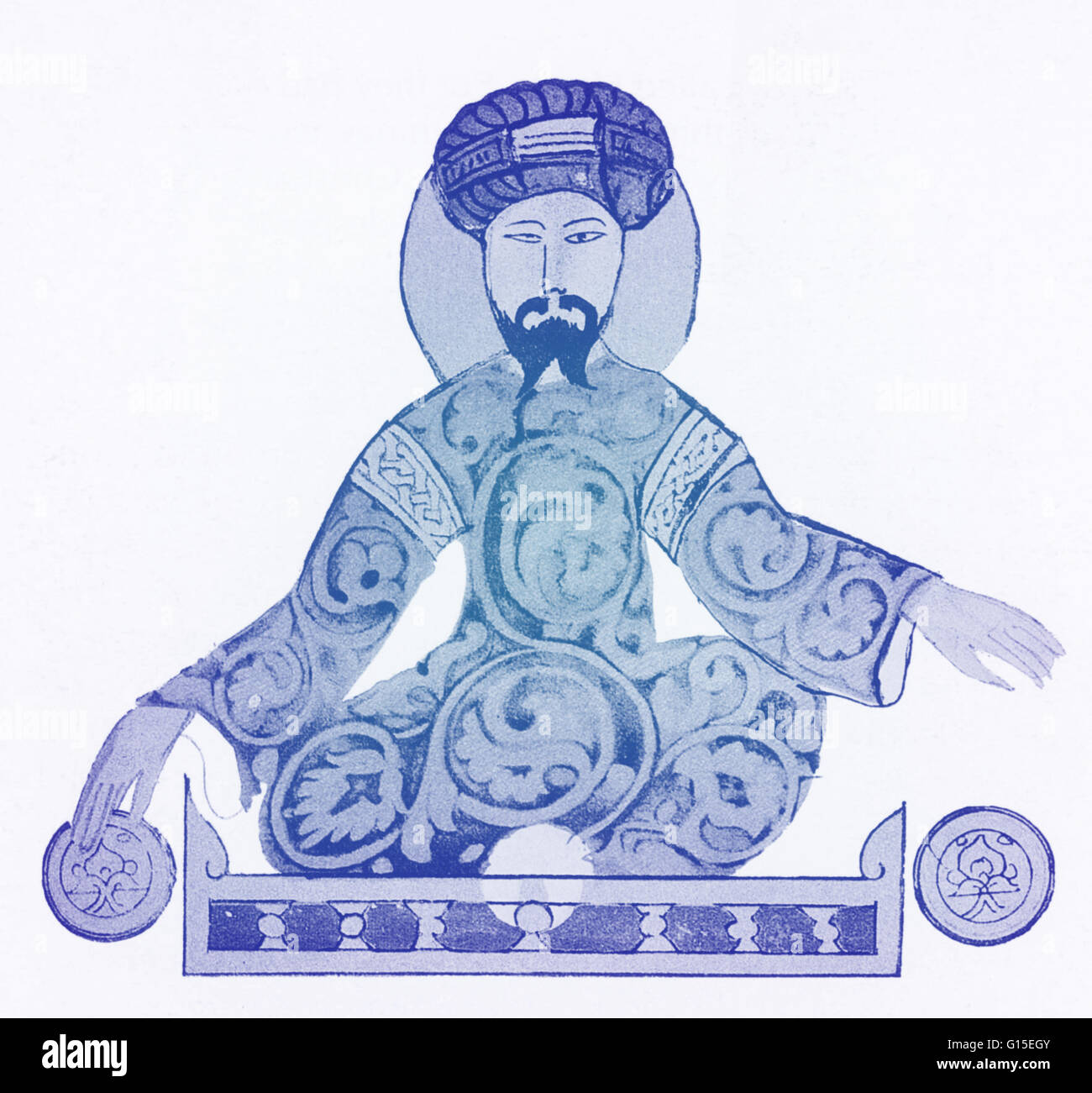 Salah Ad-Din Yusuf ibn Ayyub (1138-1193) war eine kurdische Muslim, wer wurde der erste Sultan von Ägypten und Syrien, und gründete die ayyubidische Dynastie. Auf dem Höhepunkt seiner Macht enthalten seine Sultanat Ägypten, Syrien, Mesopotamien, Hedschas, Jemen, und Teile des Nordens Stockfoto