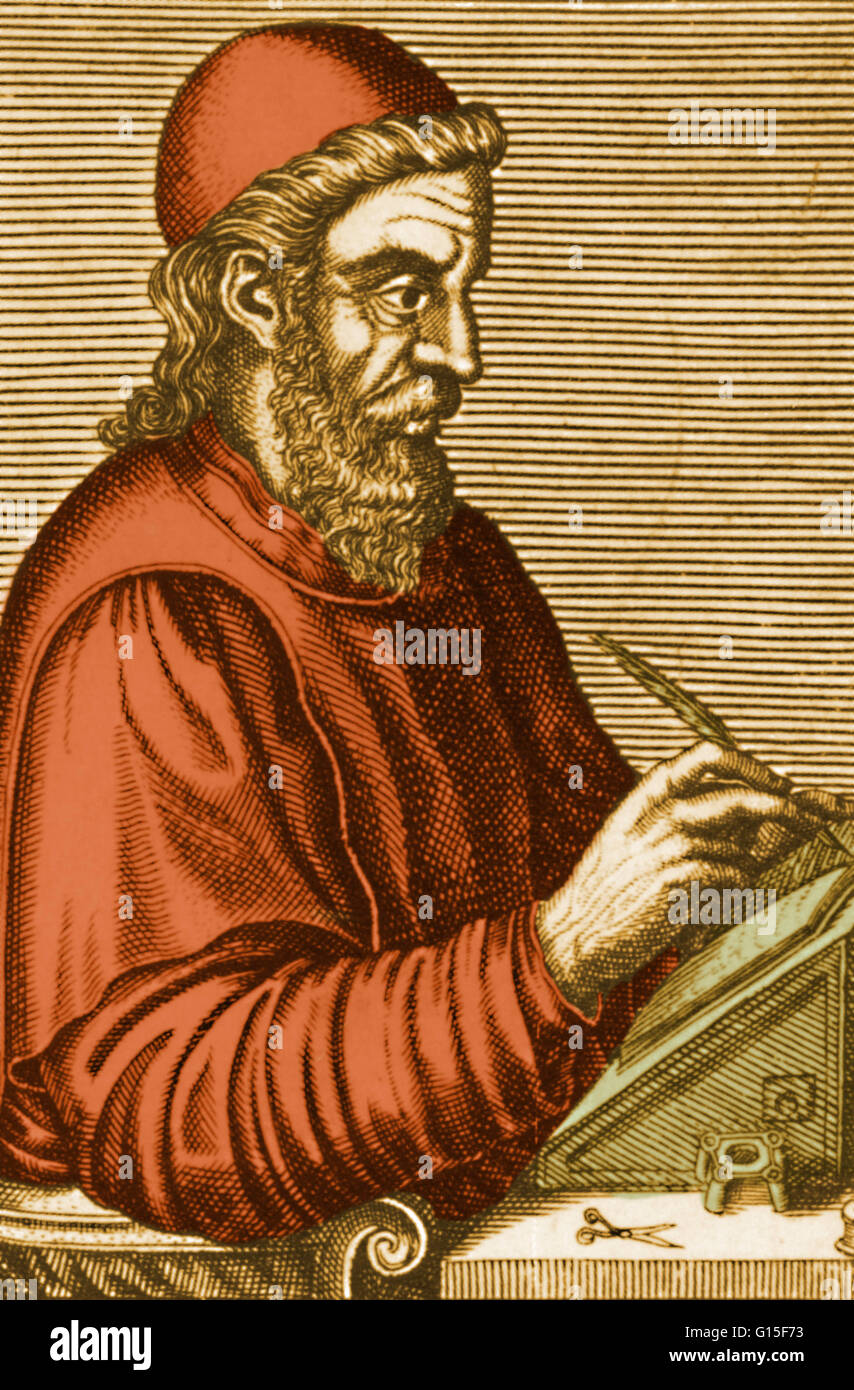 Das Venerable Bede aus einer Auflage datiert etwa 1584. Beda (672/673 - 26 Mai 735) war ein englischer Mönch, Autor und Gelehrter. Er schrieb wissenschaftliche, historische und theologische Werke reflektieren die Palette seiner Schriften aus Musik und Metriken zur exegetischen Skript Stockfoto