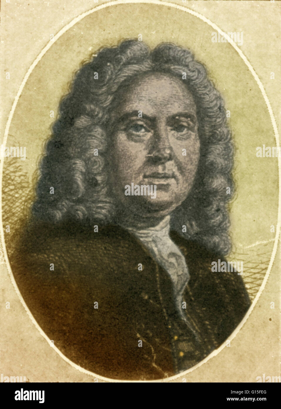 Colley Cibber (1671-1757) war ein englischer Schauspieler-Manager, Dramatiker und Dichter-Laureatus. Seine bunten Memoiren Entschuldigung für das Leben von Colley Cibber (1740) beschreibt sein Leben in einer persönlichen, anekdotische und sogar Wandern Stil. Schrieb er 25 Spiele für sein eigenes Unternehmen Stockfoto