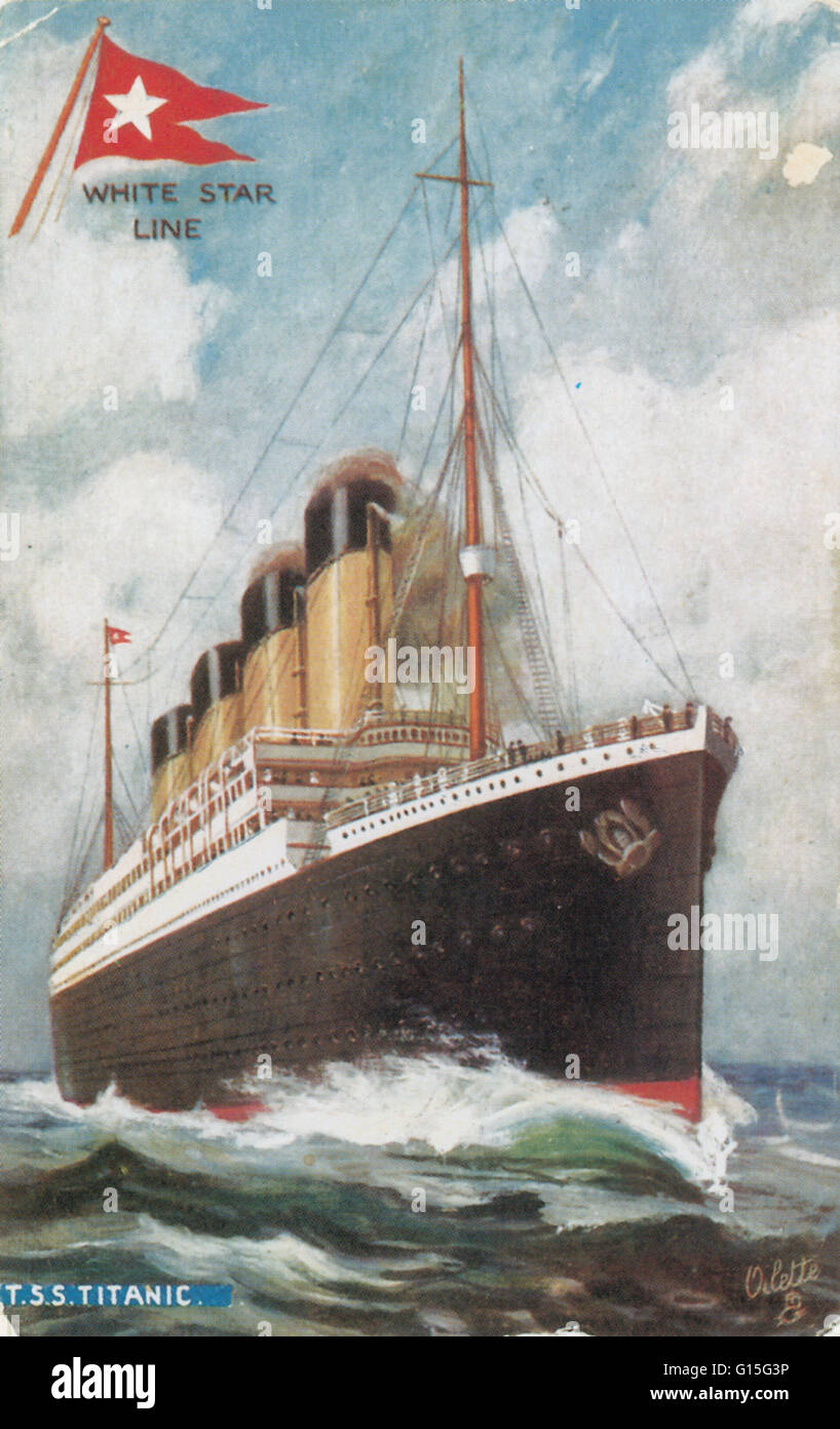 Das Titanic Dampfschiff War Das Grosste Schiff Das Jemals Gebaut