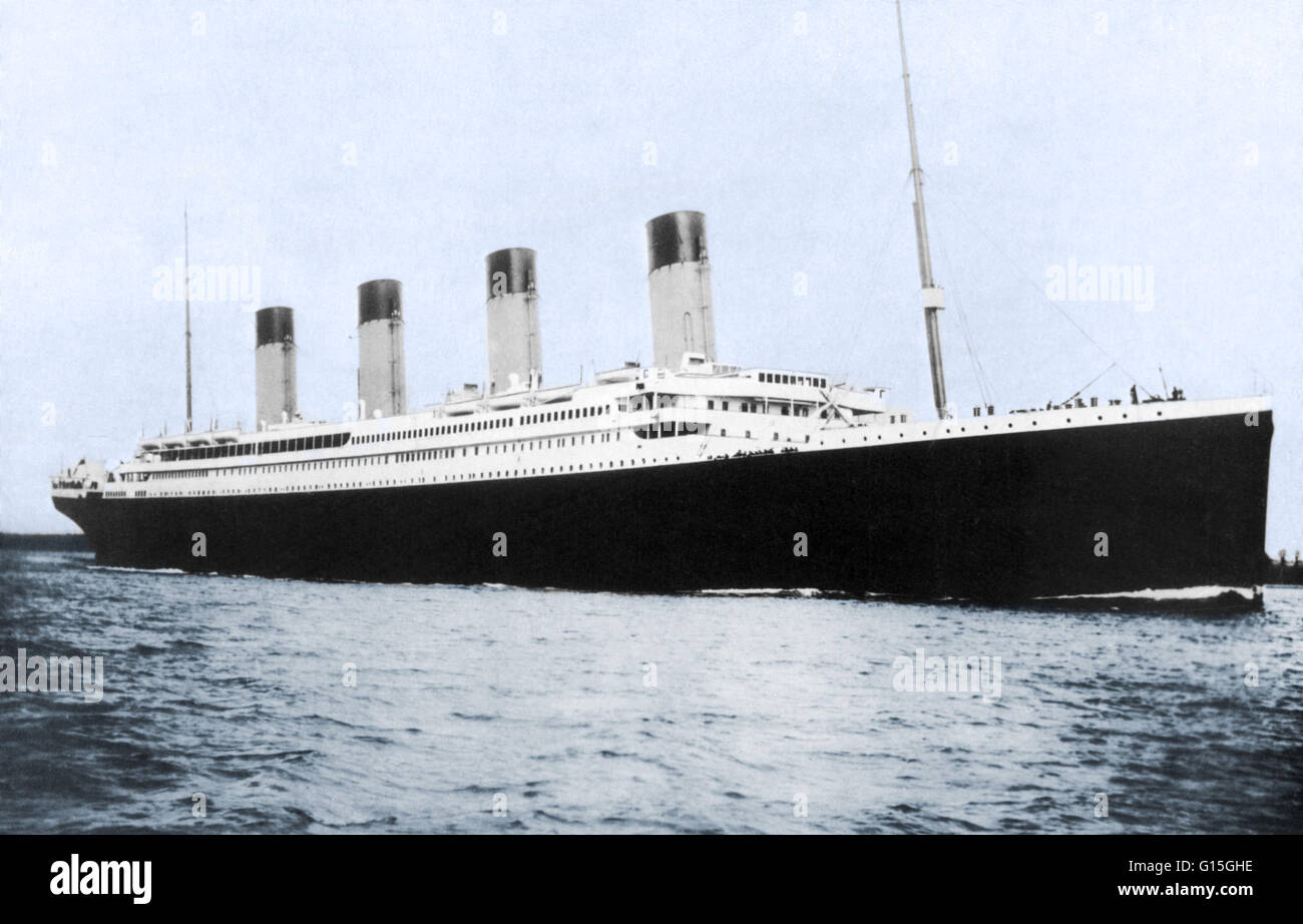 Das Titanic Dampfschiff War Das Grosste Schiff Das Jemals Gebaut