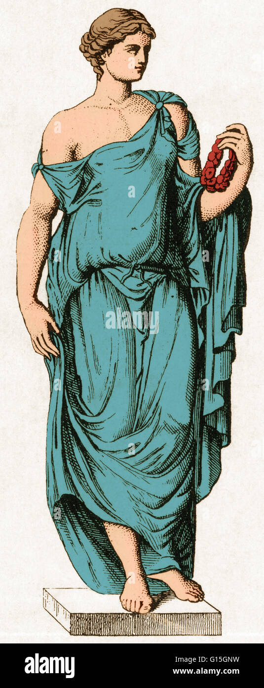 Die Farnese Flora. Flora war die römische Göttin der Blumen und des