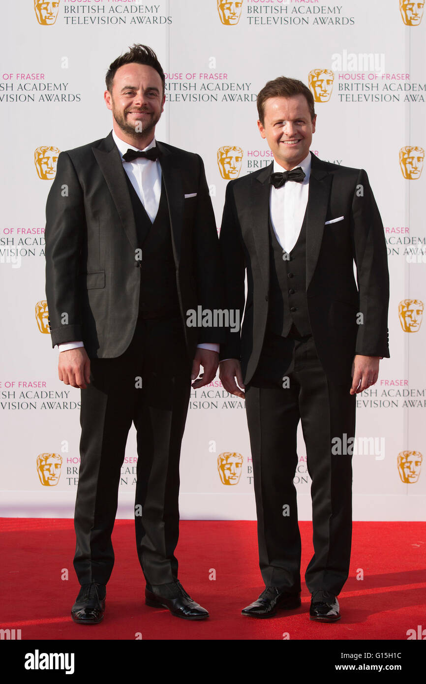 London, UK. 8. Mai 2016. Ameise & Dec, Anthony McPartlin und Declan Donnelly. Roten Teppich Promi Ankünfte für das House Of Fraser British Academy Television Awards in der Royal Festival Hall. Stockfoto