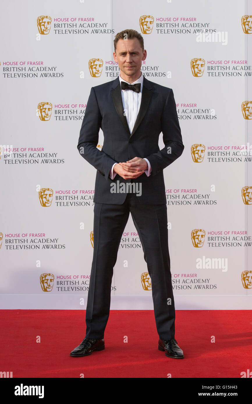 London, UK. 8. Mai 2016. Schauspieler Tom Hiddleston. Roten Teppich Promi Ankünfte für das House Of Fraser British Academy Television Awards in der Royal Festival Hall. Stockfoto