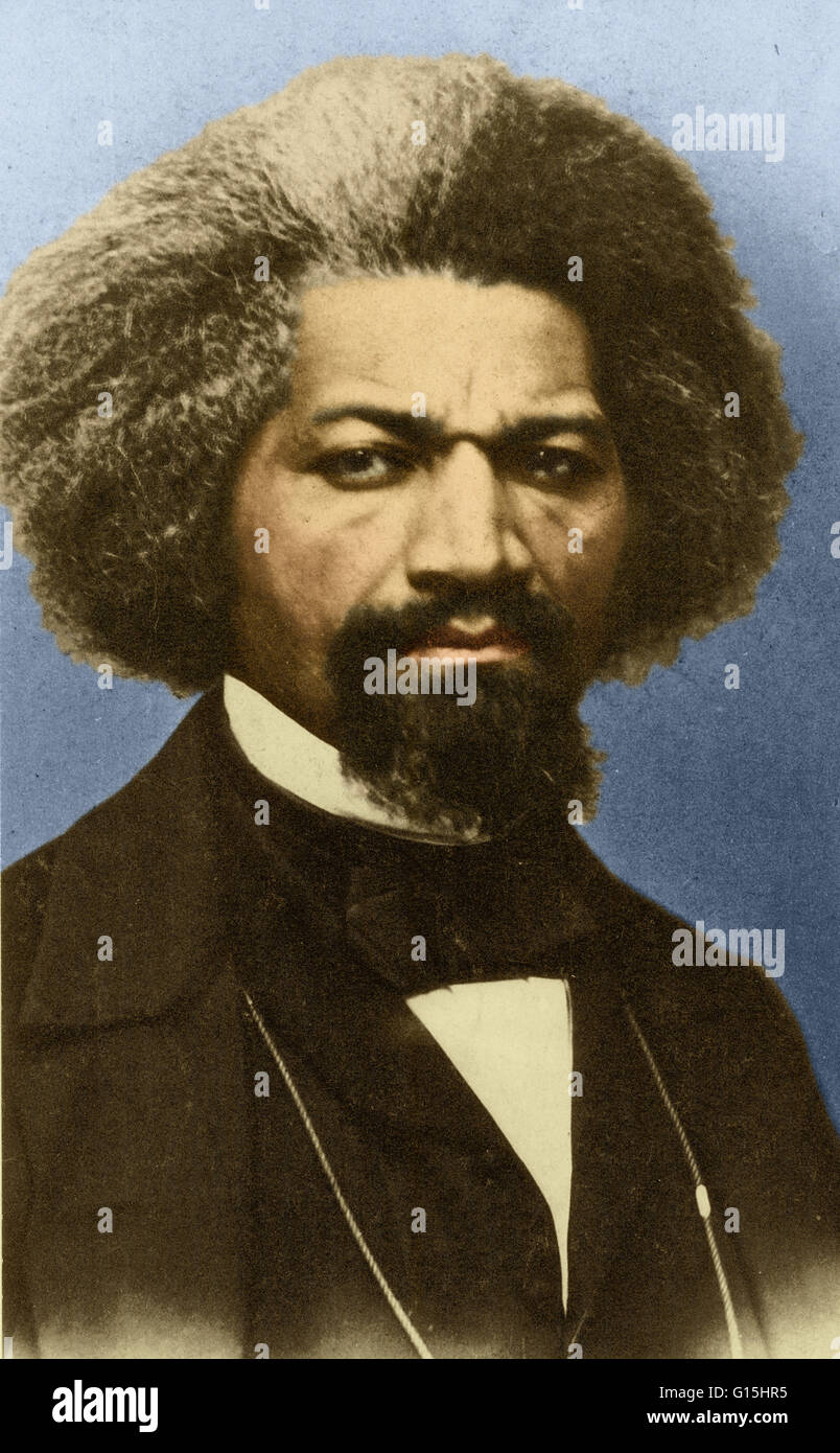 Frederick Douglass (Februar 1818 - 20. Februar 1895) war ein US-amerikanischer Sozialreformer, Redner, Schriftsteller und Staatsmann. Nach seiner Flucht aus der Sklaverei, wurde er einer der Führer der abolitionistischen Bewegung, Hinweis für seine schillernde Oratorium und prägnanten Antislav zu gewinnen Stockfoto