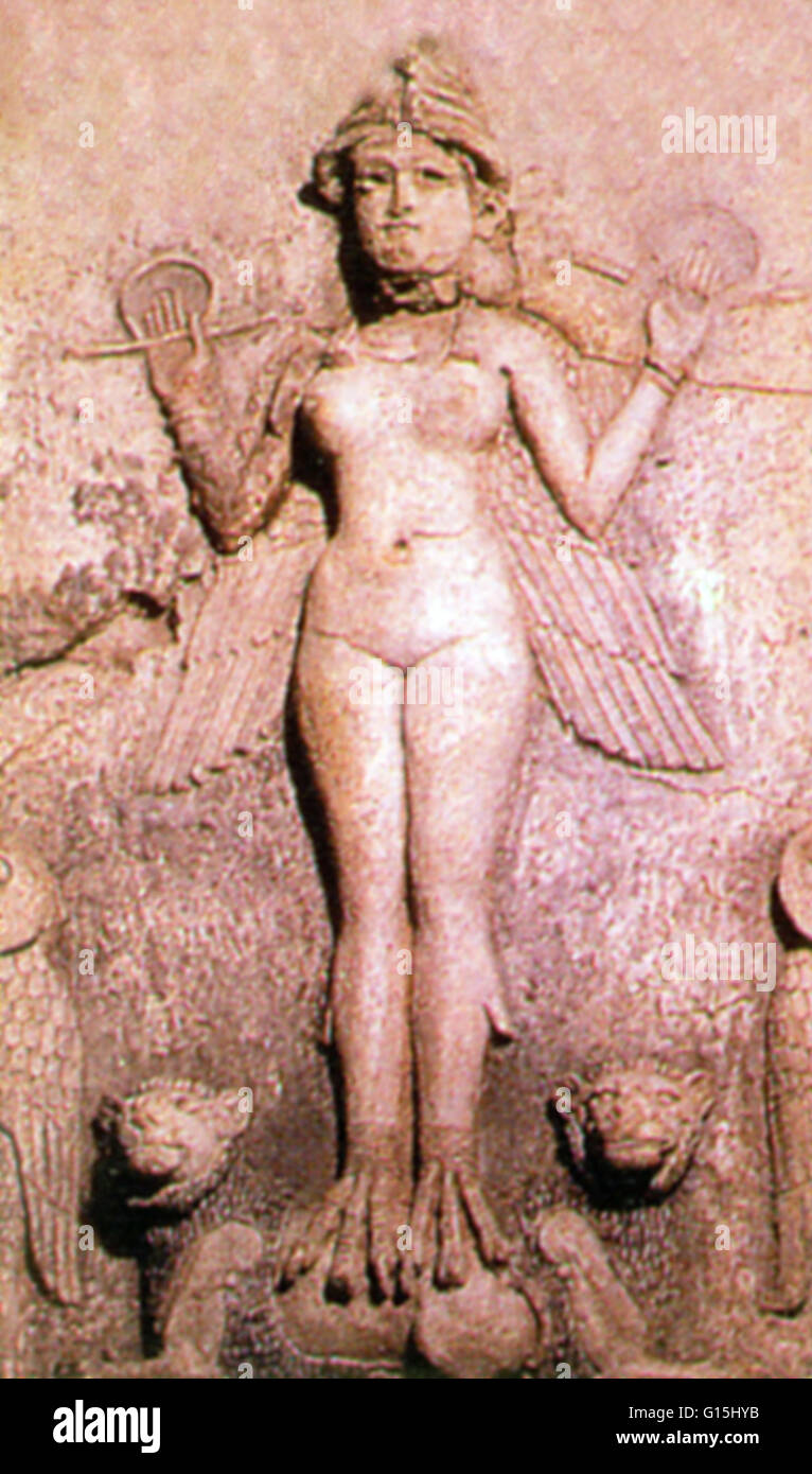 Lilith oder Lilitu, antike Göttin des Todes. Stockfoto