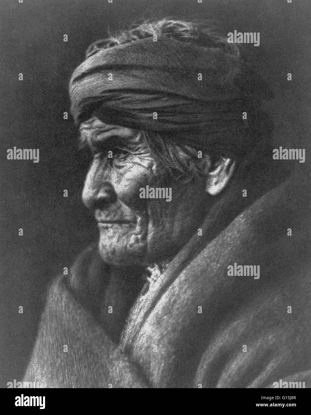 Geronimo "einer, der gähnt" (16. Juni 1829 - 17. Februar 1909) war ein indianischer Anführer der Chiricahua Apache kämpfte gegen Mexiko und die Vereinigten Staaten für ihre Expansion in Apache Stammes landet seit mehreren Jahrzehnten während der Apache Kriege. Er Stockfoto