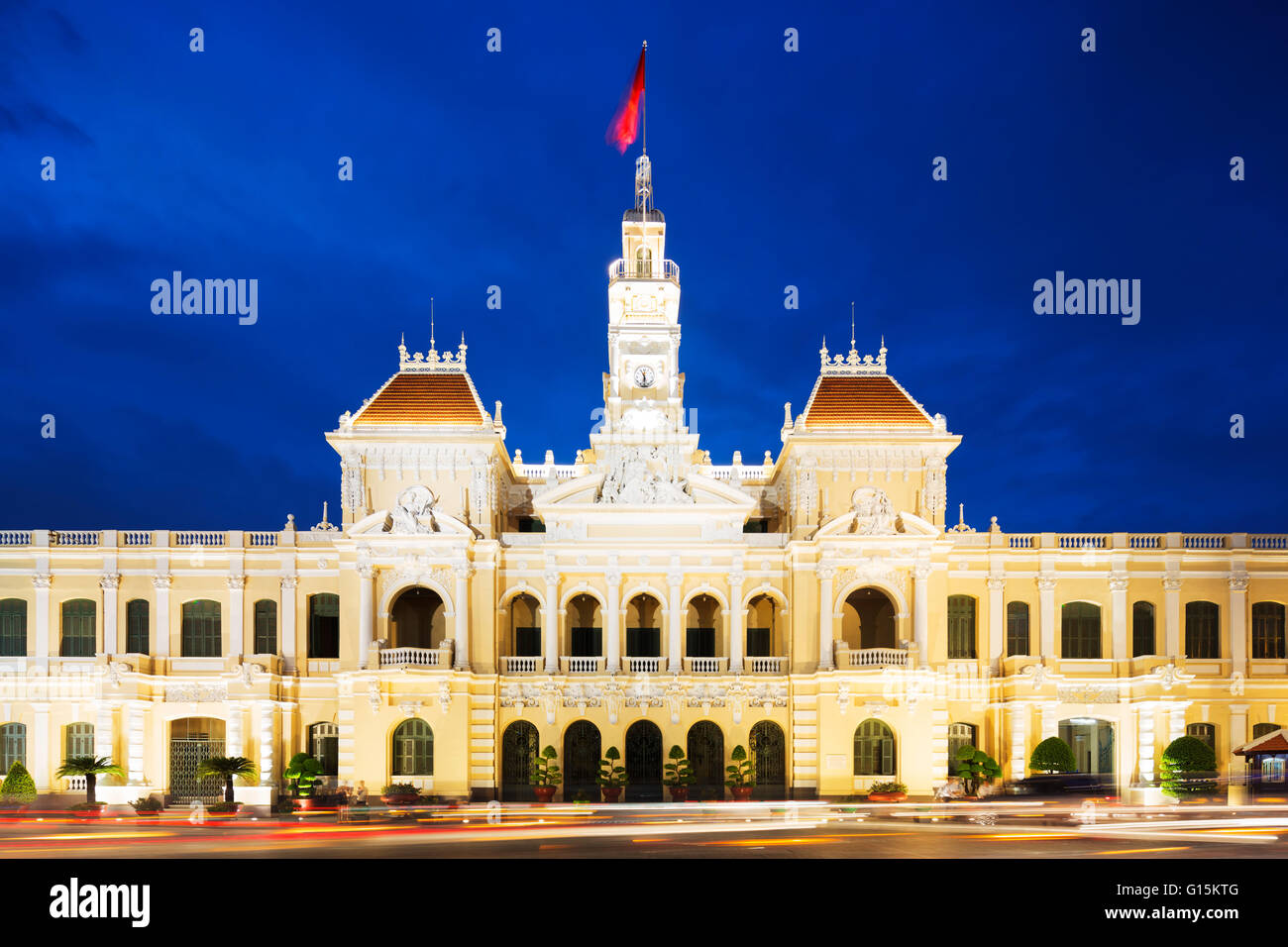 Hotel de Ville (Rathaus), Ho-Chi-Minh-Stadt (Saigon), Vietnam, Indochina, Südostasien, Asien Stockfoto