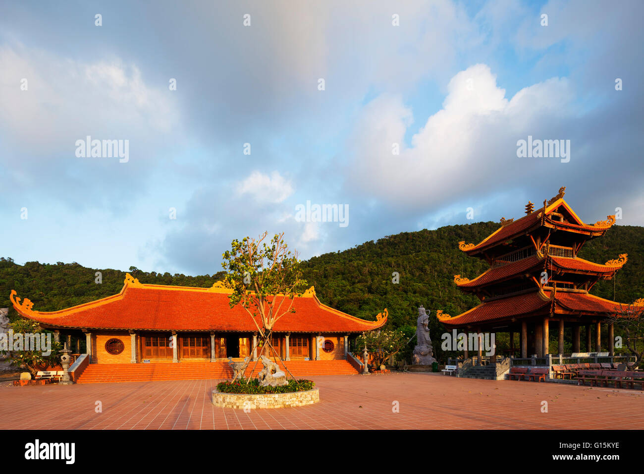 Thien Vien Truc Lam Ho Tempel, der Insel Phu Quoc, Vietnam, Indochina, Südostasien, Asien Stockfoto