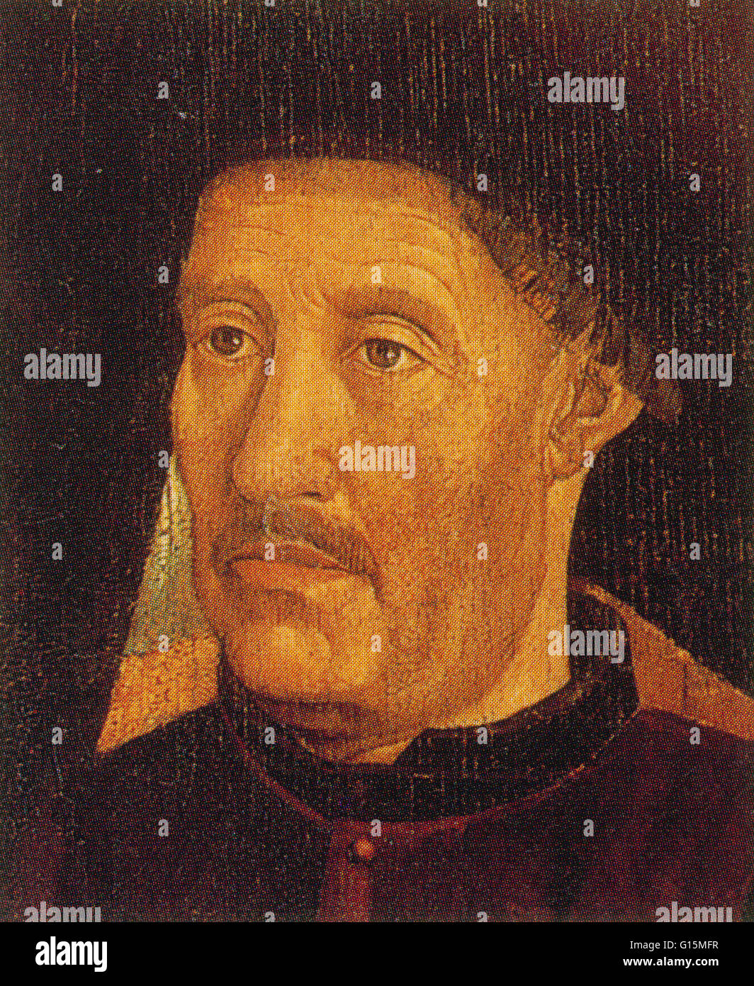 Heinrich der Seefahrer (4 März 1394-13 November 1460) gilt als der Schutzpatron der portugiesischen Erforschung und eine wichtige Figur in den frühen Tagen des portugiesischen Reiches. Er ist berühmt für die Entdeckungsreisen, die er organisiert und finanziert, Stockfoto
