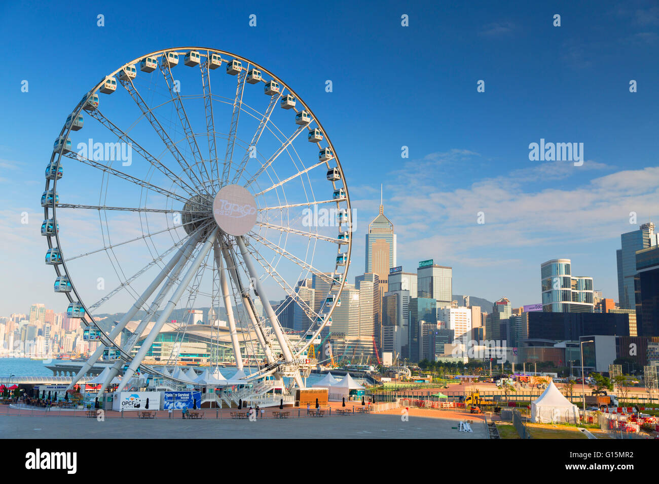 Riesenrad, Central, Hong Kong Island, Hongkong, China, Asien Stockfoto