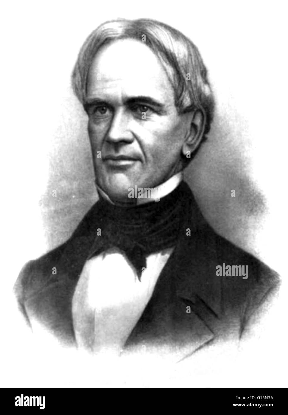 Horace Mann (4. Mai 1796 - 2. August 1859) war eine amerikanische Ausbildung Reformer. Als Politiker war er in das Repräsentantenhaus von Massachusetts von 1827 bis 1833. Er diente in den Senat von Massachusetts von 1834 bis 1837. 1848, nach seinem Dienst als Se Stockfoto