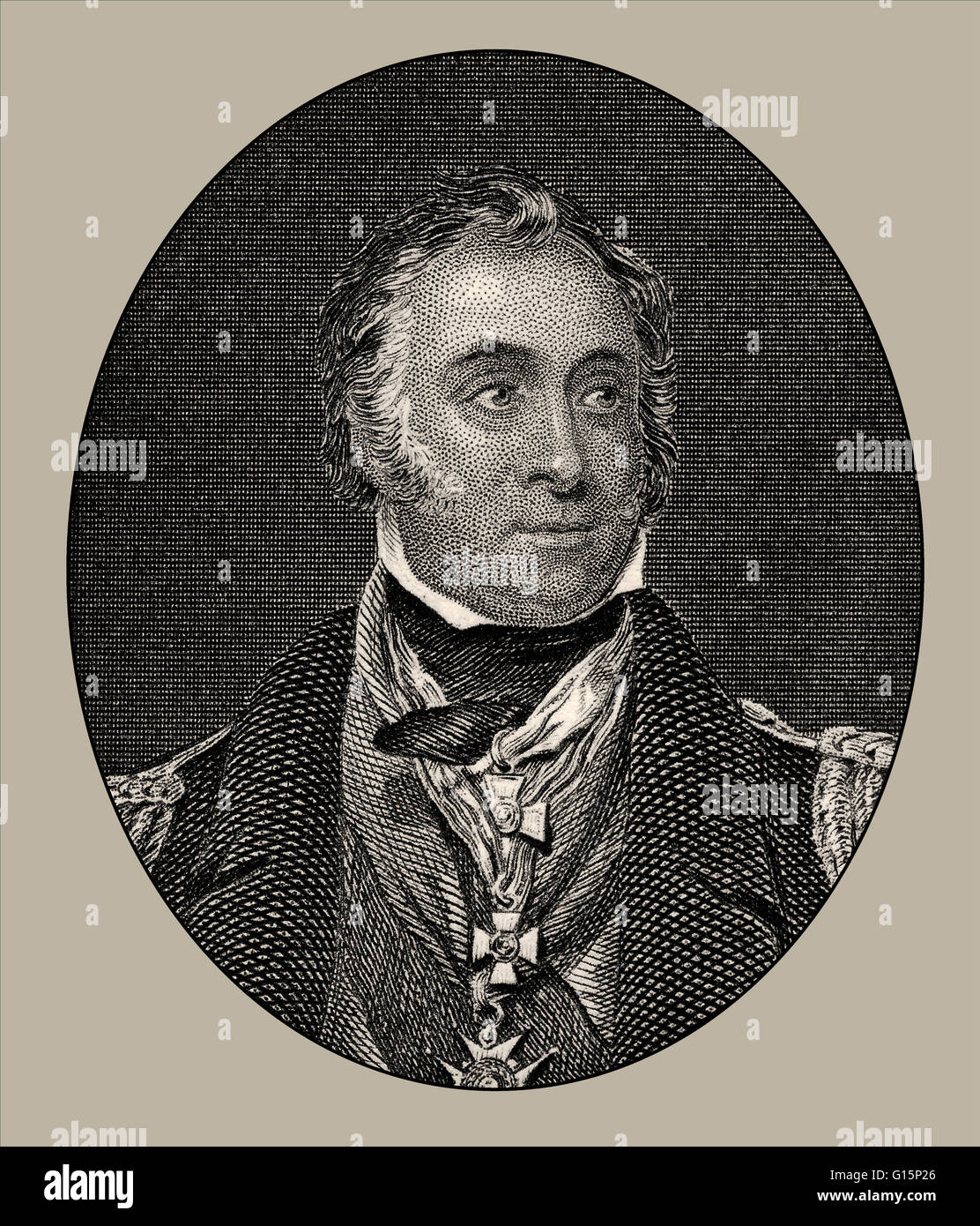 Admiral Sir Charles John Napier, 1786-1860, ein britischer Marineoffizier Stockfoto