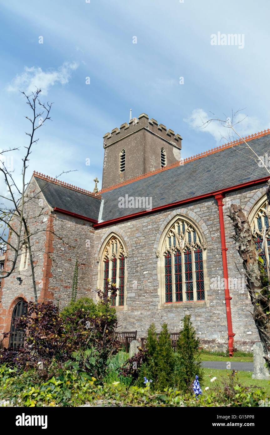 Str. Marys Kirche, Churston Ferrers in der Nähe von Brixham, South Devon, England. Stockfoto