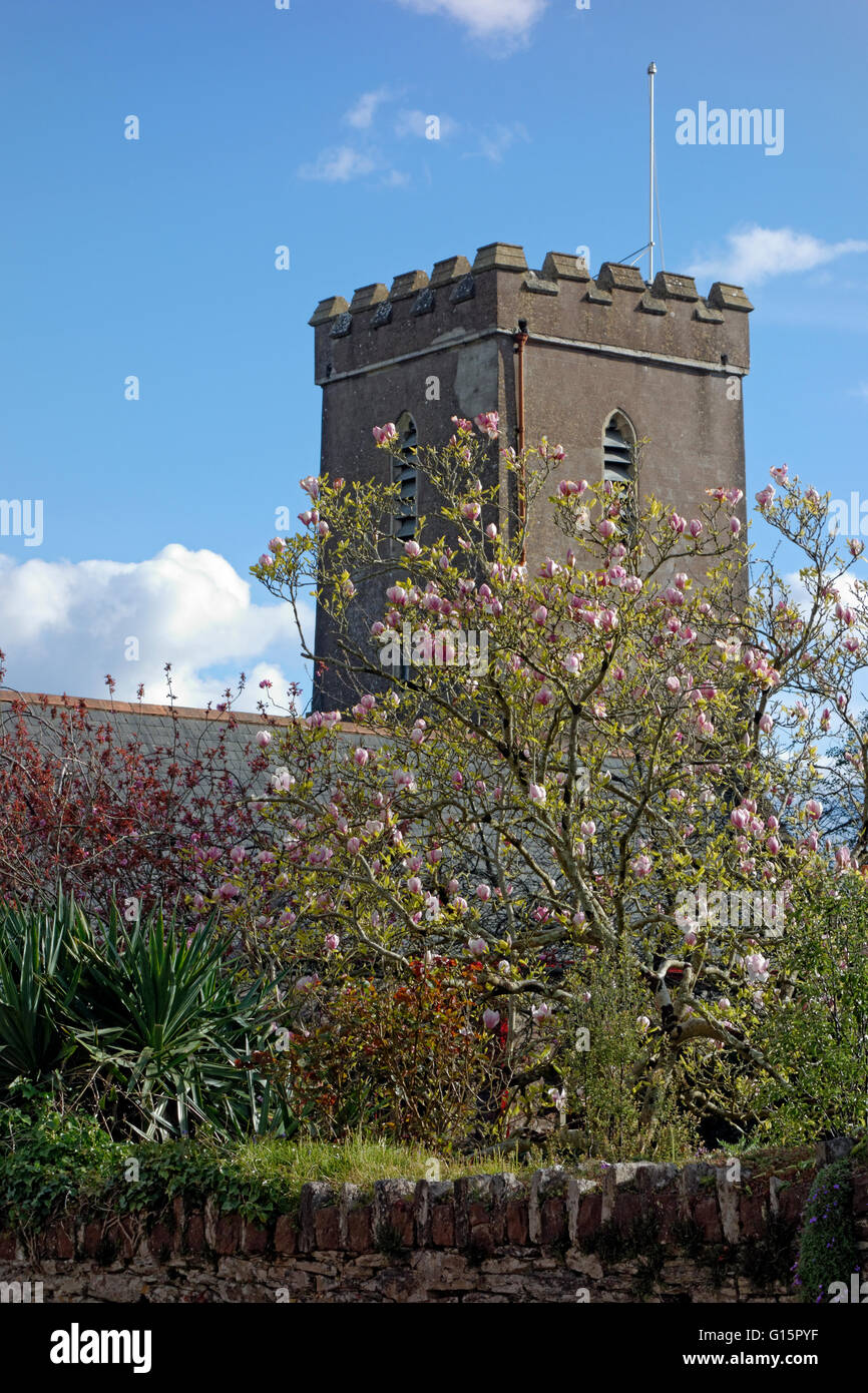 Str. Marys Kirche, Churston Ferrers in der Nähe von Brixham, South Devon, England. Stockfoto