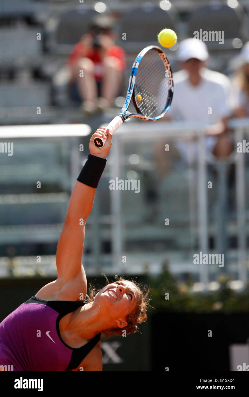 Rom, Italien. 9. Mai 2016. Sara Errani während der ersten Vorrundenspiel des Italian Open Tennis BNL2016-Turnier gegen auf dem Foro Italico in Rom, 9. Mai 2016 Credit: Agnfoto/Alamy Live-Nachrichten Stockfoto