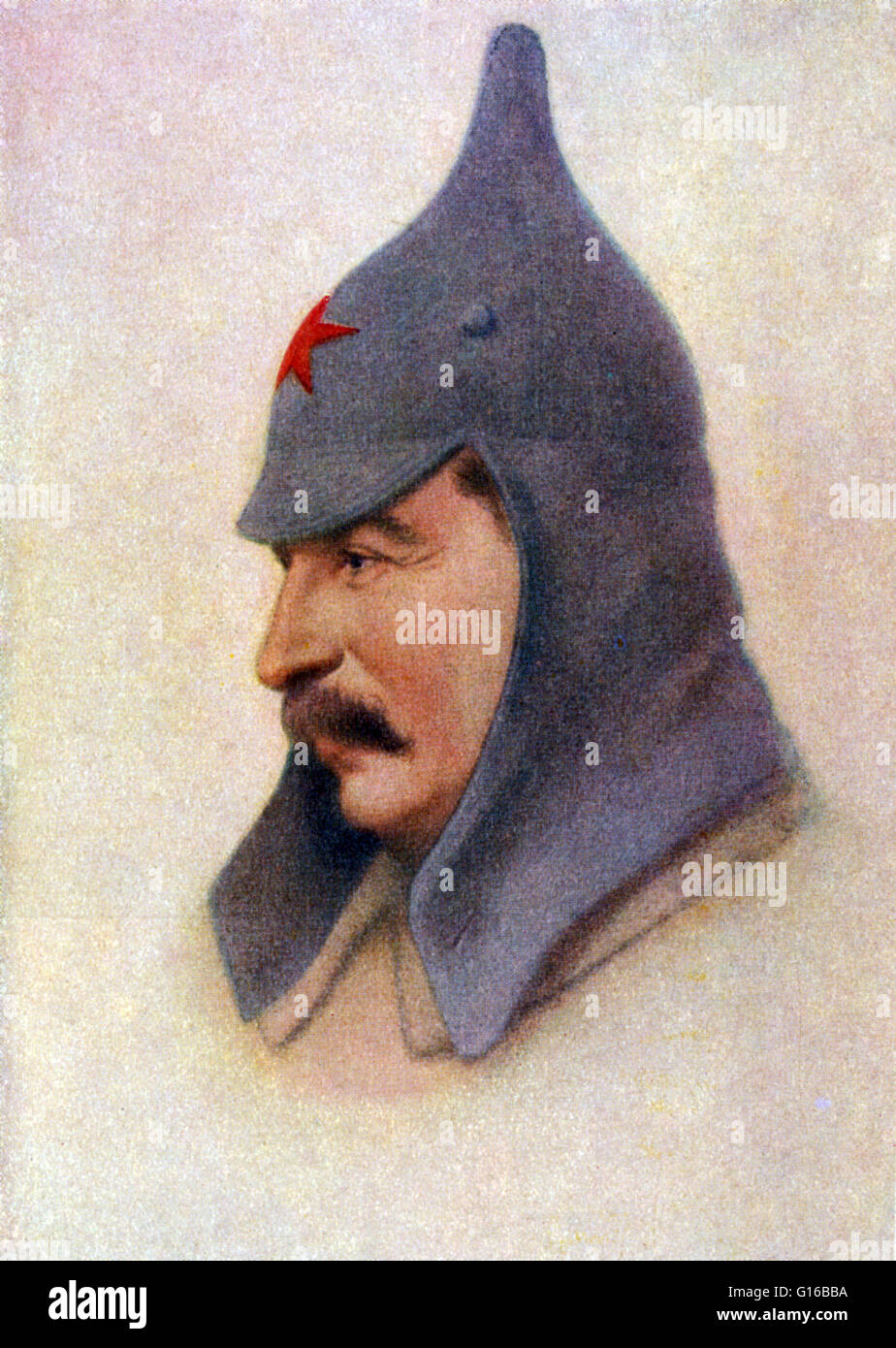 Joseph Vissarionovich Stalin (18. Dezember 1878 - 5. März 1953) war der Premier von die Sowjetunion von 1941 bis 1953. Er gehörte zu den bolschewistischen revolutionären, die brachte über die Oktoberrevolution in Russland 1917 und später bekleidete die Position des Ge Stockfoto