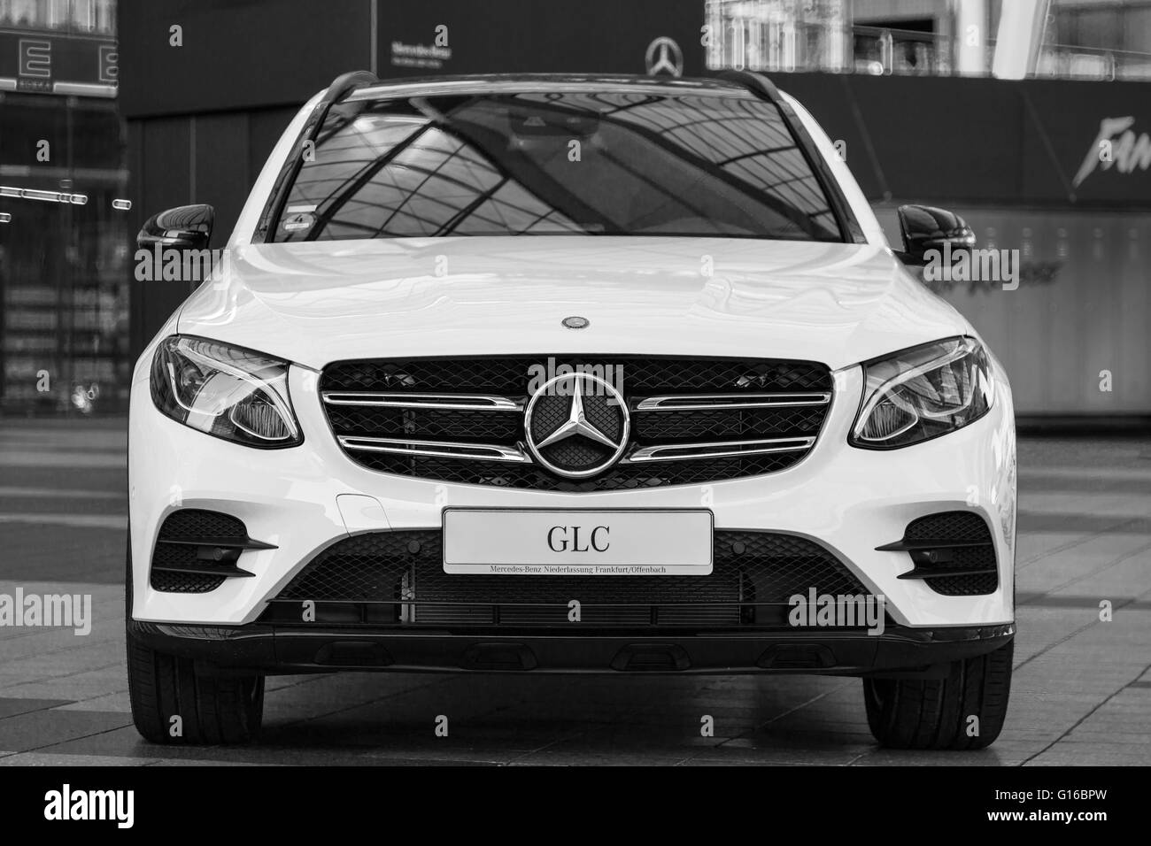 Neues Modell der eleganten Mercedes-Benz GLC zweite Generation Crossover-SUV. Stockfoto