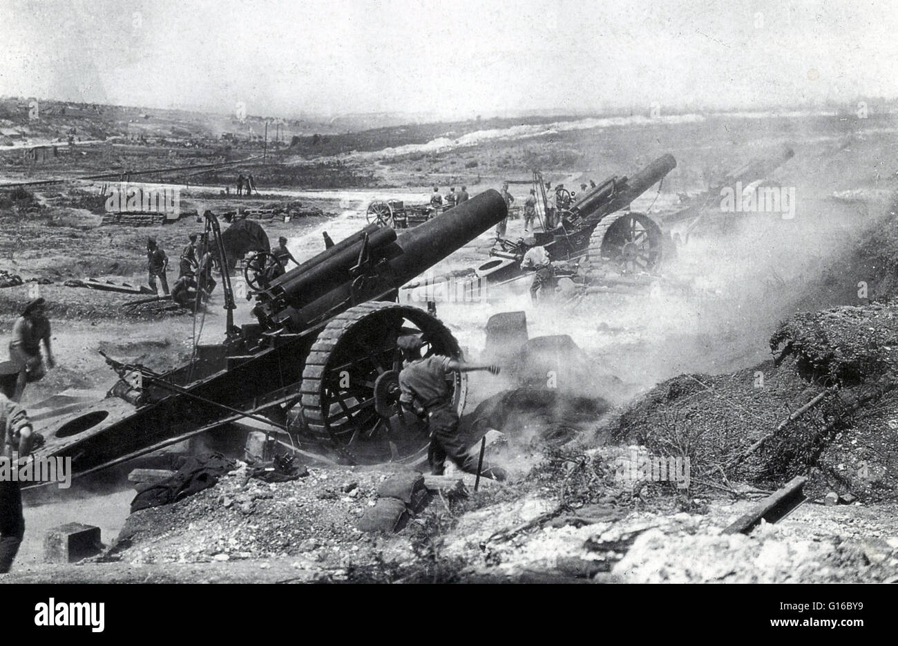 WWI, Schlacht an der Somme, 1916 Stockfoto